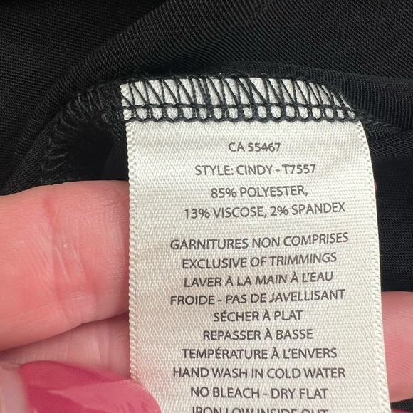 Melissa Nepton Size XS Black Satin Top - Picture 6 of 6